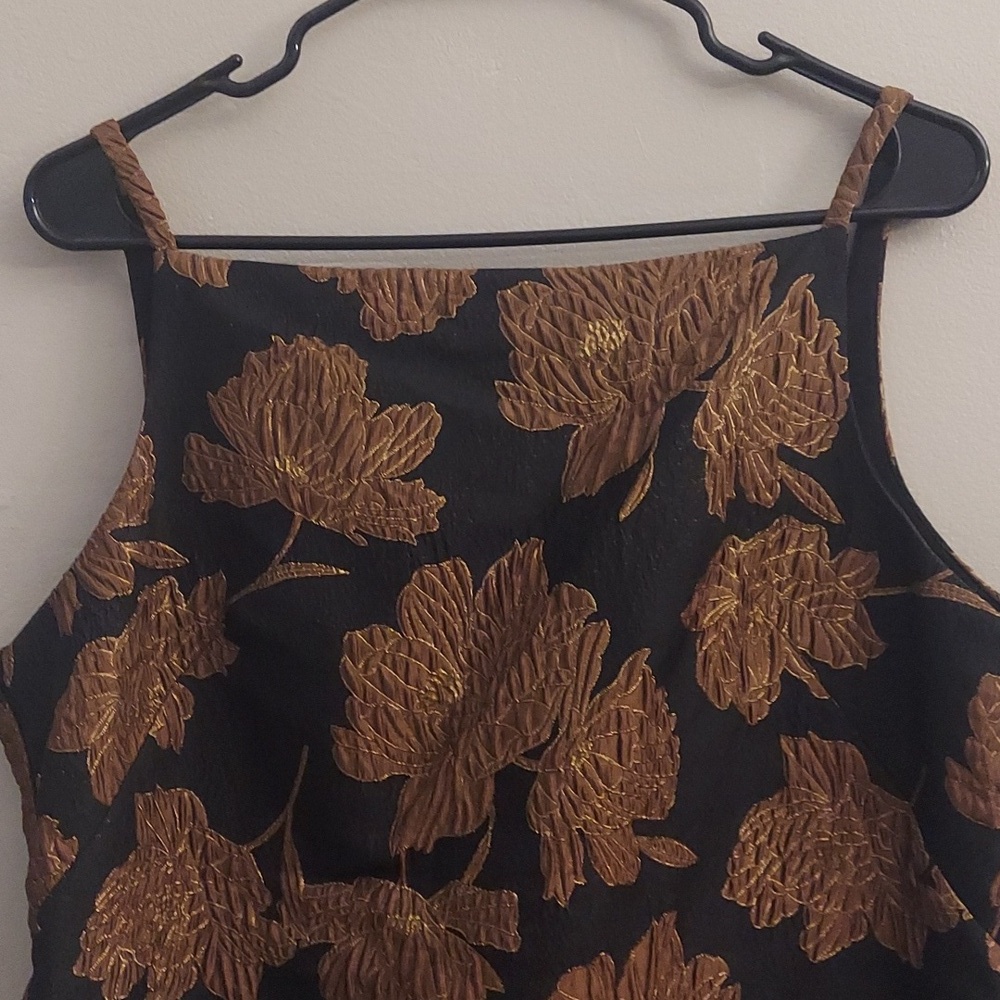 DONNA KARAN NY Floral Boat Neck Sleeveless Sheath Dress - Picture 5 of 15